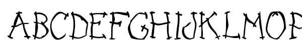 Dark Place font preview